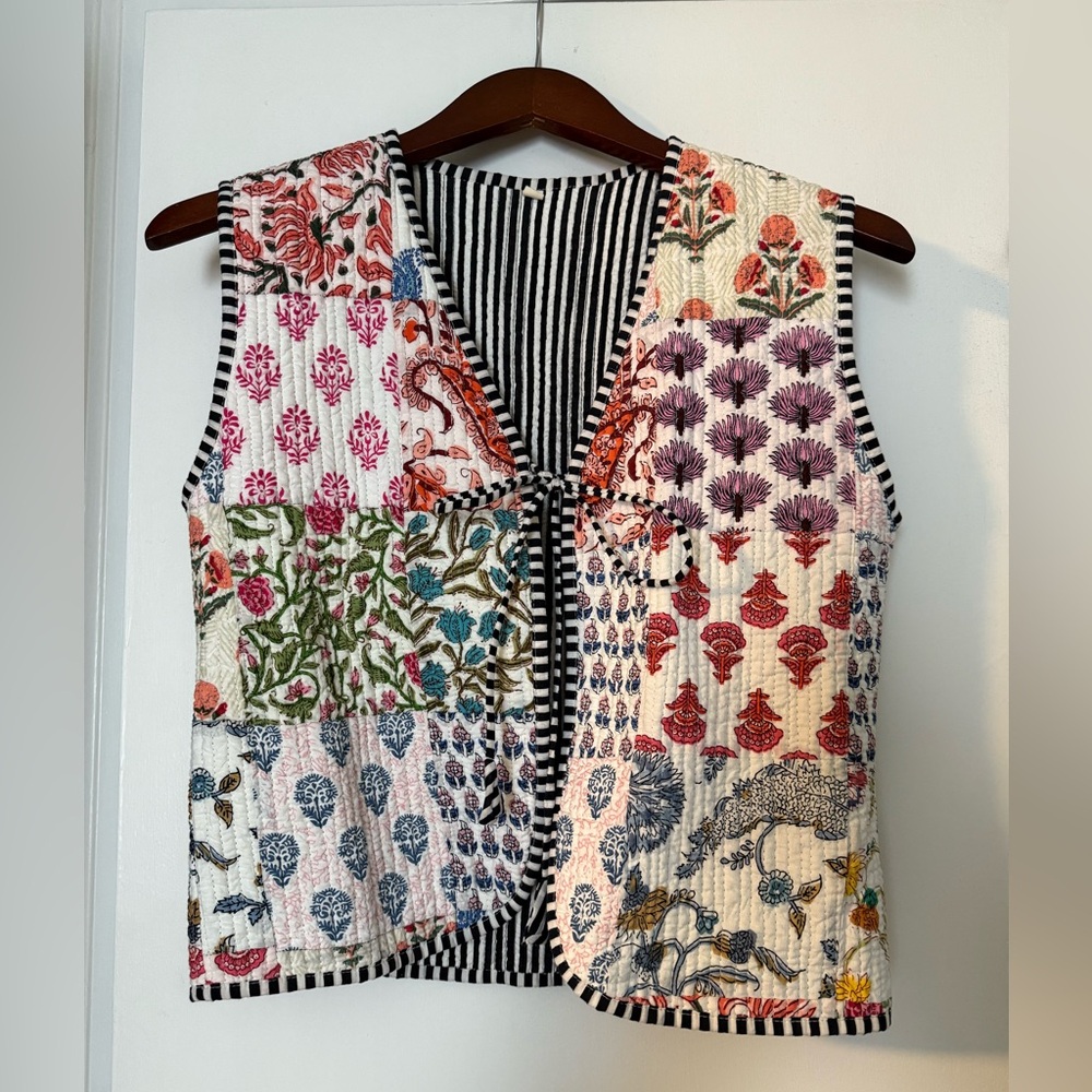 Adorable quilted cotton vest from Etsy!